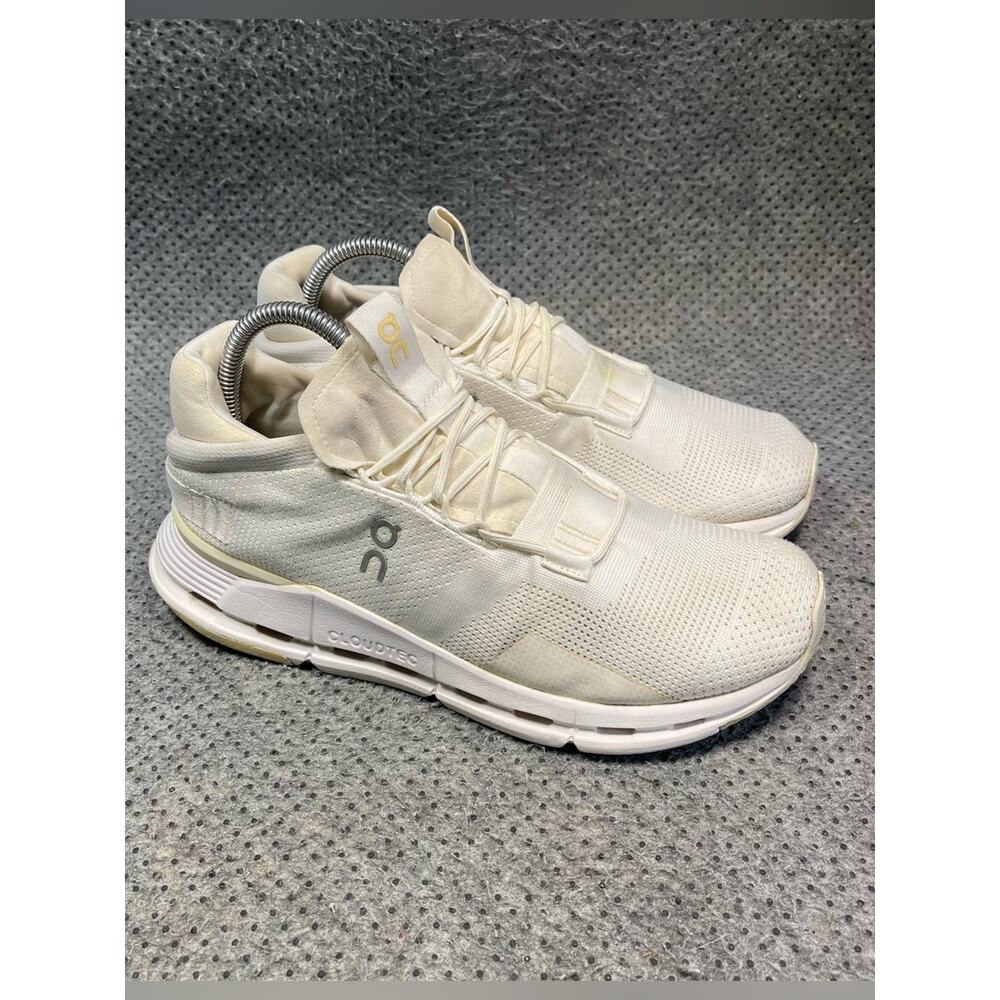 On Cloud Cloudnova White Running Shoes Size 9.5 Women’s - Picture 5 of 10